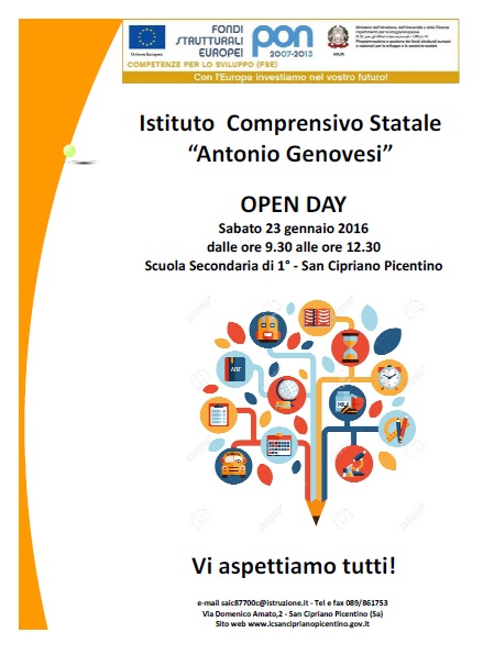 OPEN DAY 23-01-2016